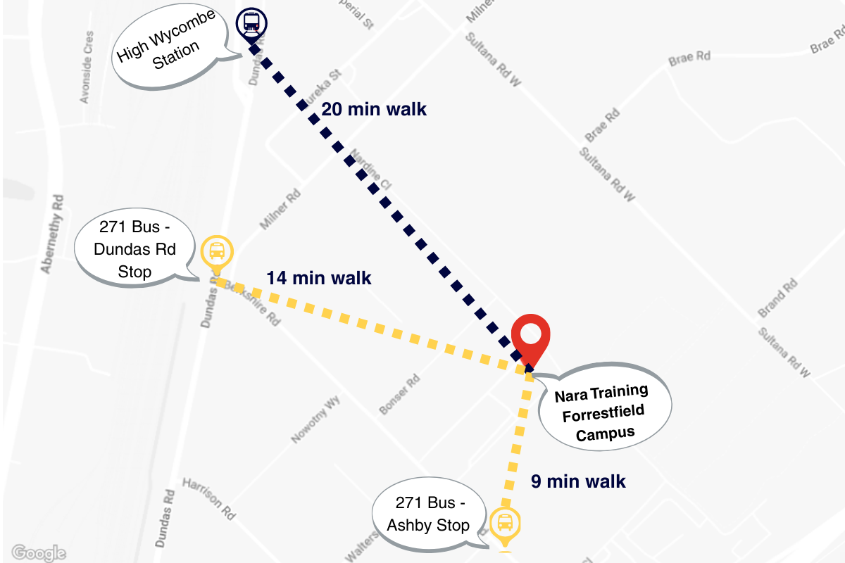 Transport links near Forrestfield